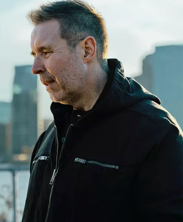 MobLand S01 Kevin Harrigan Black Hooded Jacket