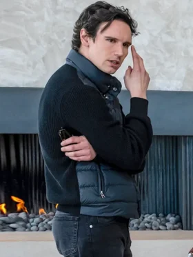Mountainhead 2025 Cory Michael Smith Bomber Jacket Front