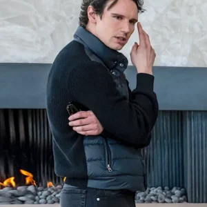 Mountainhead 2025 Cory Michael Smith Bomber Jacket Front