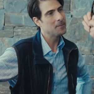 Mountainhead 2025 Jason Schwartzman Quilted Vest