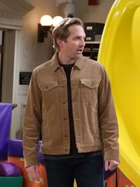 Night Court S03 Ryan Hansen Brown Corduroy Jacket
