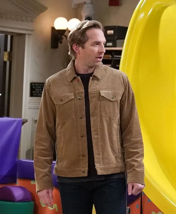 Night Court S03 Ryan Hansen Brown Corduroy Jacket