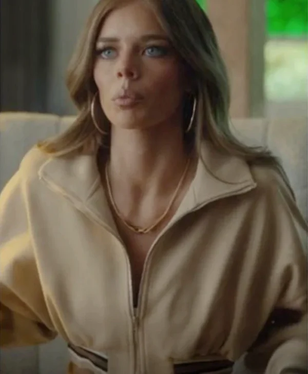 Nine Perfect Strangers Samara Weaving Cropped Bomber Jacket