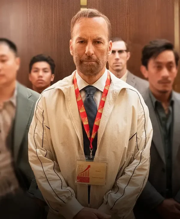 Nobody 2 2025 Bob Odenkirk White Bomber Jacket Side