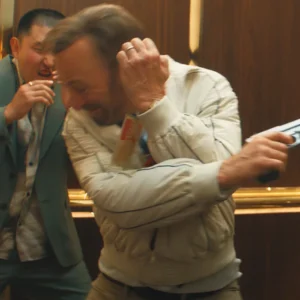 Nobody 2 2025 Bob Odenkirk White Bomber Jacket Back