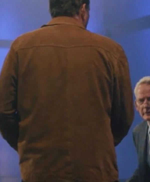 Nonnas 2025 Vince Vaughn Brown Suede Jacket