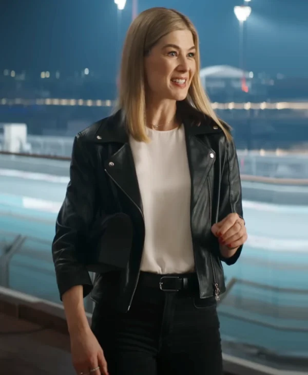 Now You See Me Now You Don’t 2025 Rosamund Pike Black Leather Jacket