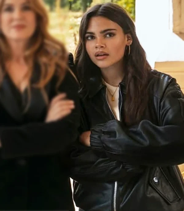 Now You See Me Now You Don’t Ariana Greenblatt Leather Jacket Back