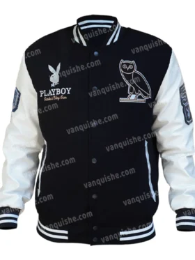 OVO Playboy Black Varsity Jacket