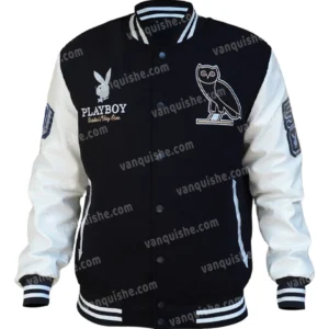 OVO Playboy Black Varsity Jacket