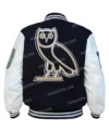 OVO Playboy Black Varsity Jacket Back