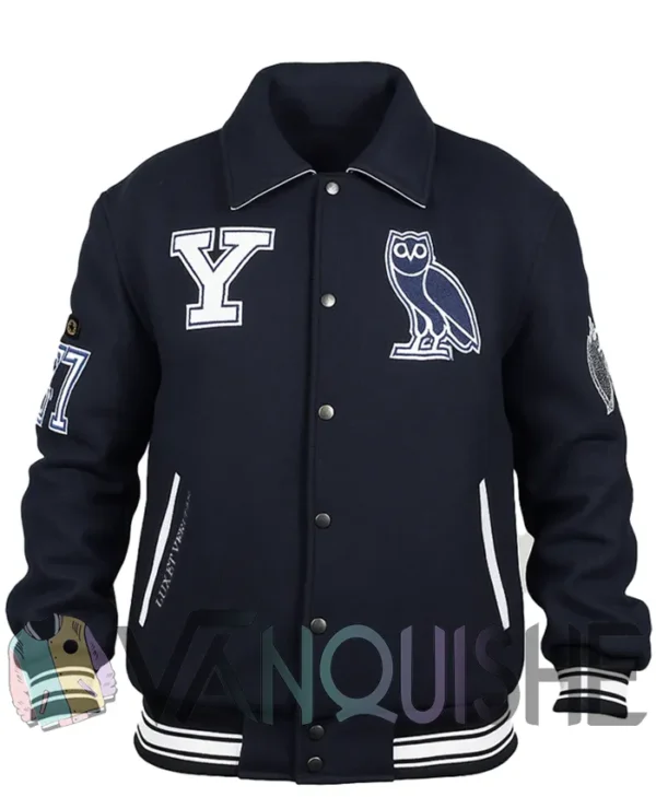 October’s Very Own Campus Yale Varsity Jacket front