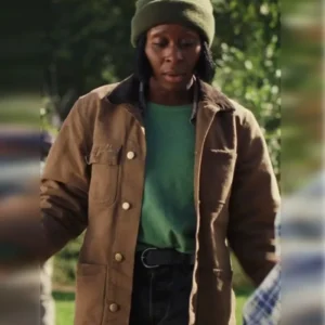 Poker Face S02 Cynthia Erivo Brown Cotton Jacket
