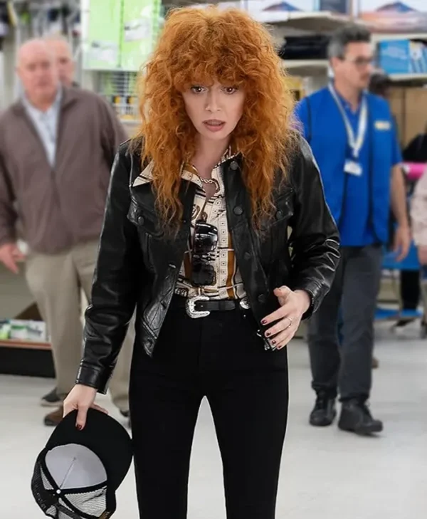 Poker Face S02 Natasha Lyonne Black Leather Jacket