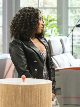 Poppas House S01 Adriyan Rae Leather Blazer