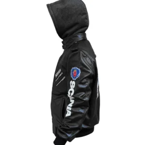 Punisher Black Bomber Hooded Jacket on Sale