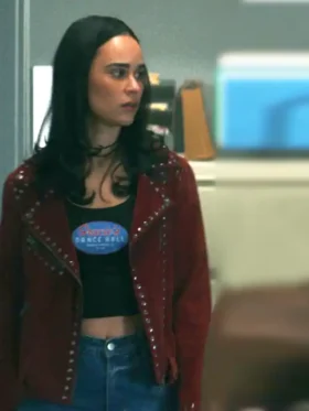 Ransom Canyon S01 Marianly Tejada Suede Leather Studded Jacket