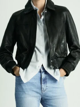 SWAT S08 Annie Ilonzeh Black Leather Jacket