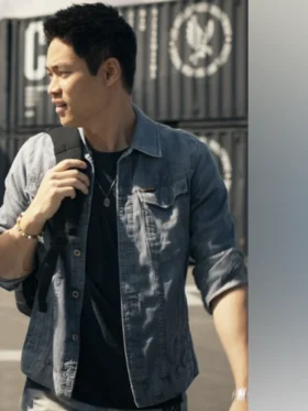 SWAT S08 David Lim Blue Denim Jacket Front