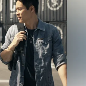 SWAT S08 David Lim Blue Denim Jacket Front