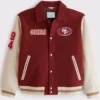 San Francisco 49ers Varsity Bomber Maroon Jacket