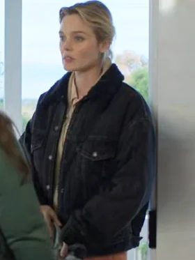 Scrublands S02 Mandy Bond Black Denim Sherpa Jacket Side