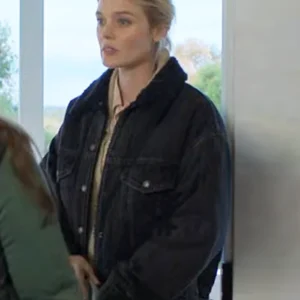 Scrublands S02 Mandy Bond Black Denim Sherpa Jacket Side