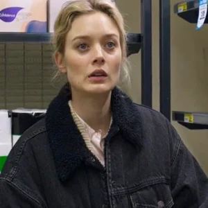 Scrublands S02 Mandy Bond Black Denim Sherpa Jacket Front