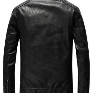 Slim Fit Cafe Racer Motorcycle Leather Jacket For Sale