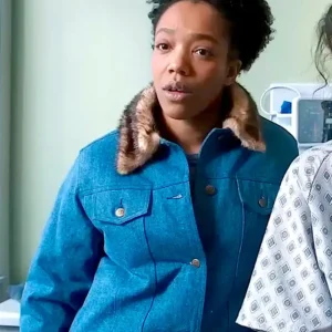 Sorry, Baby 2025 Naomi Ackie Blue Jacket