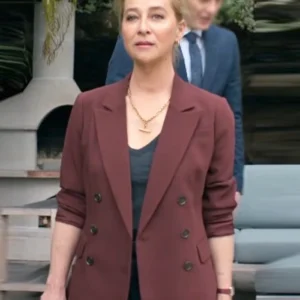 Strife S02 Asher Keddie Maroon Suiting Blazer