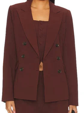 Strife S02 Asher Keddie Maroon Blazer