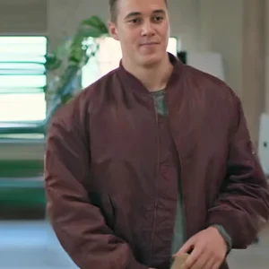 Strife S02 Callan Colley Maroon Bomber Jacket