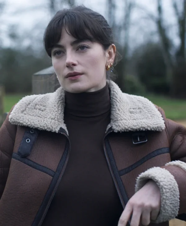 Surface S02 Millie Brady Shearling Leather Jacket