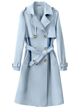 SurrealEstate S03 Anne Shepherd Blue Trench Coat