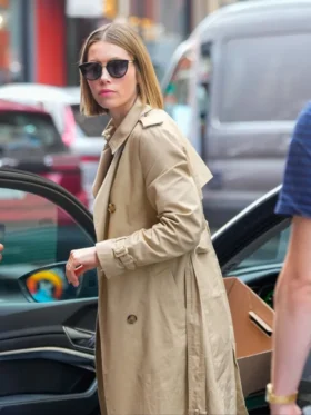 The Better Sister S01 Jessica Biel Trench Coat Back