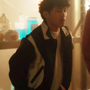 The Cleaning Lady S04 Chase Del Rosario Black and White Varsity Jacket