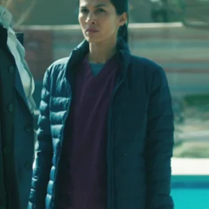The Cleaning Lady S04 Elodie Yung Puffer Jacket Side