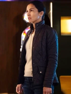 The Cleaning Lady S04 Elodie Yung Quilted Jacket Back