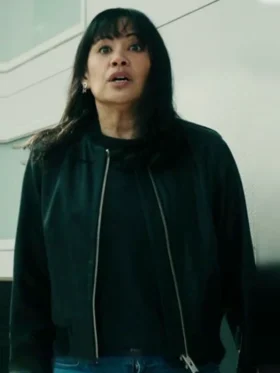 The Cleaning Lady S04 Martha Millan Bomber Leather Jacket