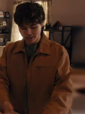 The Cleaning Lady S04 Sean Lew Brown Cotton Jacket