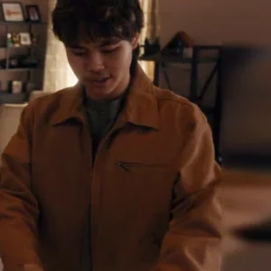 The Cleaning Lady S04 Sean Lew Brown Cotton Jacket