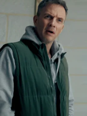 The Feud S01 John Barnett Green Puffer Vest