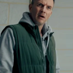 The Feud S01 John Barnett Green Puffer Vest