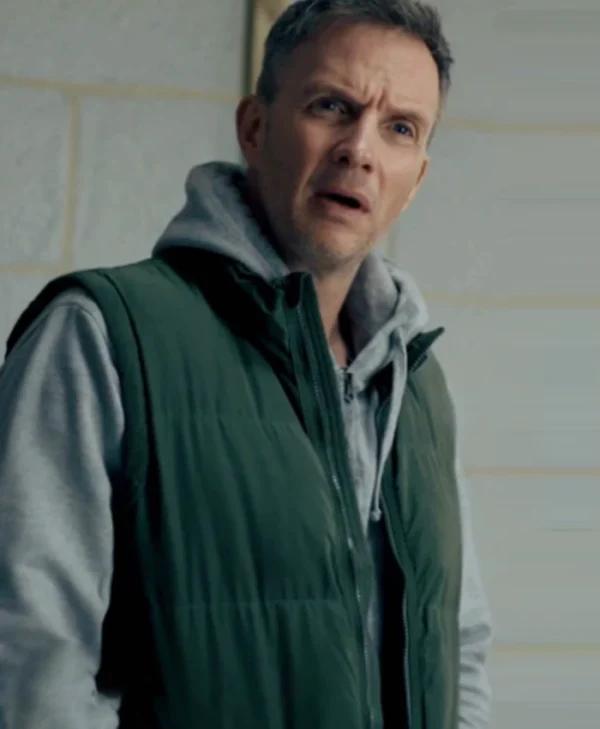 The Feud S01 John Barnett Green Puffer Vest