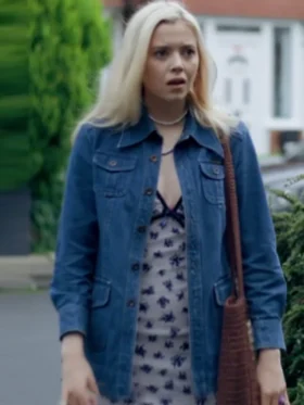 The Feud S01 Megan Trower Blue Denim Jacket