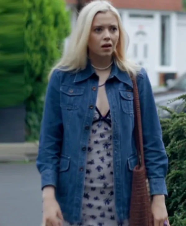 The Feud S01 Megan Trower Blue Denim Jacket