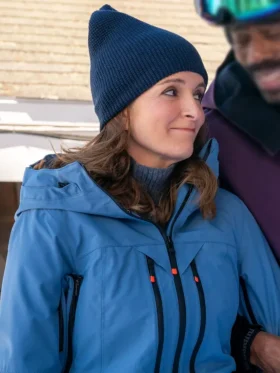 The Four Seasons S01 Tina Fey Blue Ski Jacket Side
