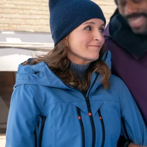 The Four Seasons S01 Tina Fey Blue Ski Jacket Side