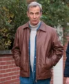 The Game 2025 Robson Green Leather Jacket Back